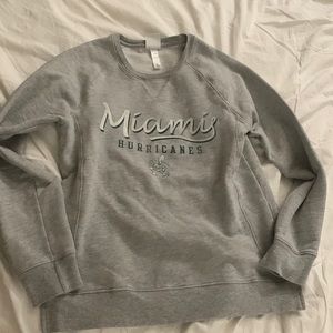 University of Miami (UM) sweatshirt
